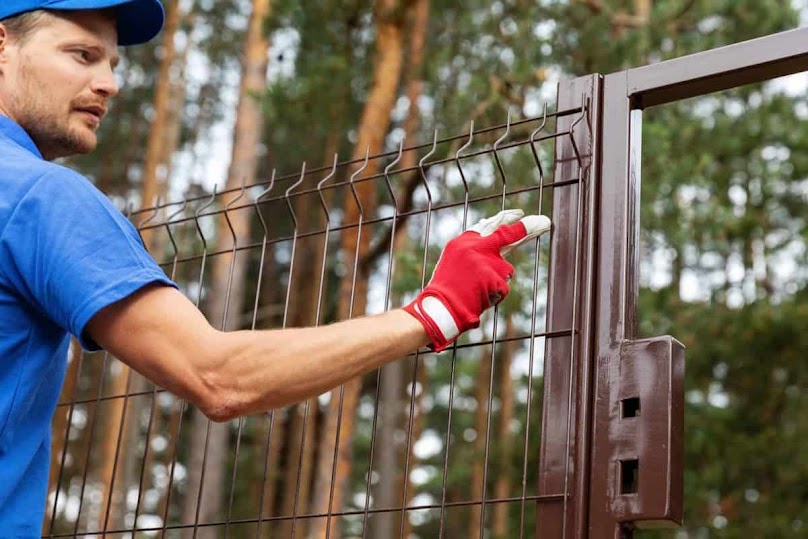 Panele można obsadzić roślinami pnącymi albo szeregiem wysokich żywotników, które skutecznie przesłonią widok na posesję.