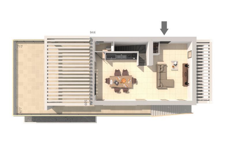  Vente Terrain + Maison - Terrain : 505m² - Maison : 85m² à Villevieille (30250) 