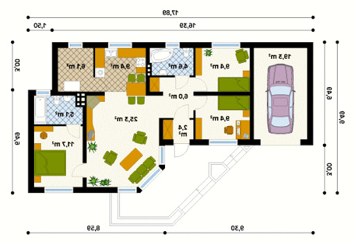 Szyper 3 CE - Rzut parteru