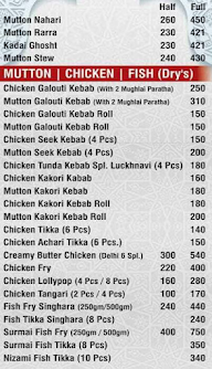 Mr Qureshi Kebab menu 3