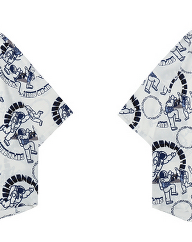 Retro Floral Full Print Short-Sleev - 3