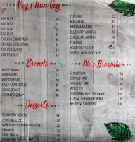 Cake House menu 1