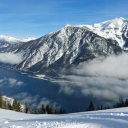 Snowy mountains and rivers