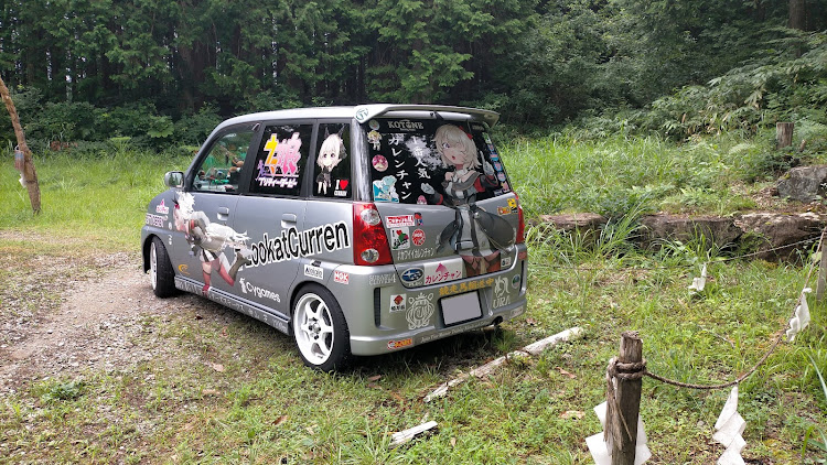 プレオの痛車・走り乃神社・国道41号・交通安全祈願・休日を満喫に関するカスタム事例の投稿画像4枚目