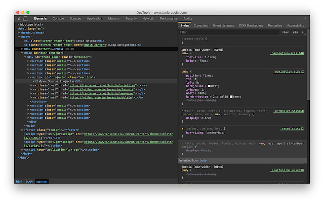 DevTools Theme: New Moon chrome extension