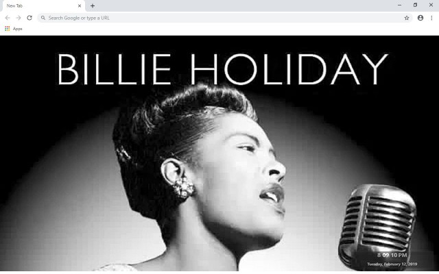 Billie Holiday New Tab