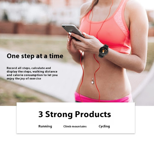 Title 4, W8 Color Screen Smart Blood Pressure Blood Oxyg...