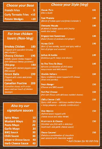 The Coffee Shack menu 