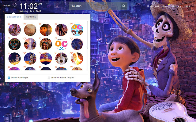 Coco Movie Wallpapers Theme New Tab