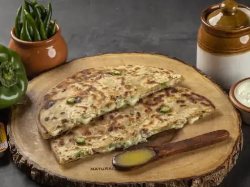 Cheese Corn Capsicum Paratha [1+1]