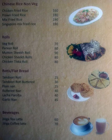 Jinga dharbar menu 