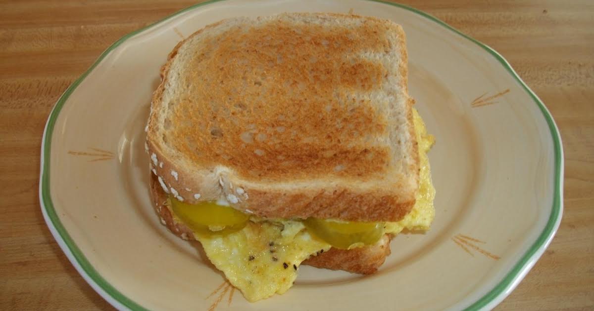 Dill Pickle Scrambled Eggs  THM S or FP, VEGAN Option - Oh Sweet Mercy