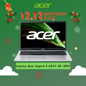 [Mã Elmall5 Giảm Đến 500K] Laptop Acer Aspire 3 (A315 - 58 - 59Ly) I5 - 1135G7 |Intel Iris Xe Graphics