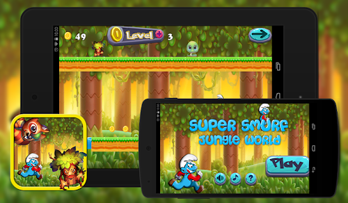 Android application Super Smurf Jungle World screenshort