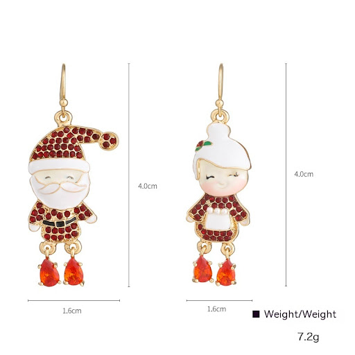 Title 9, Womens Fashion Santa Claus Oil Dripping Jewele...