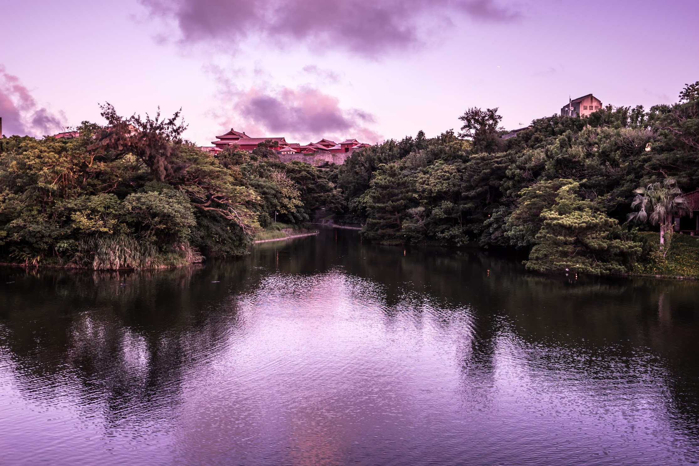 龍潭 夕景