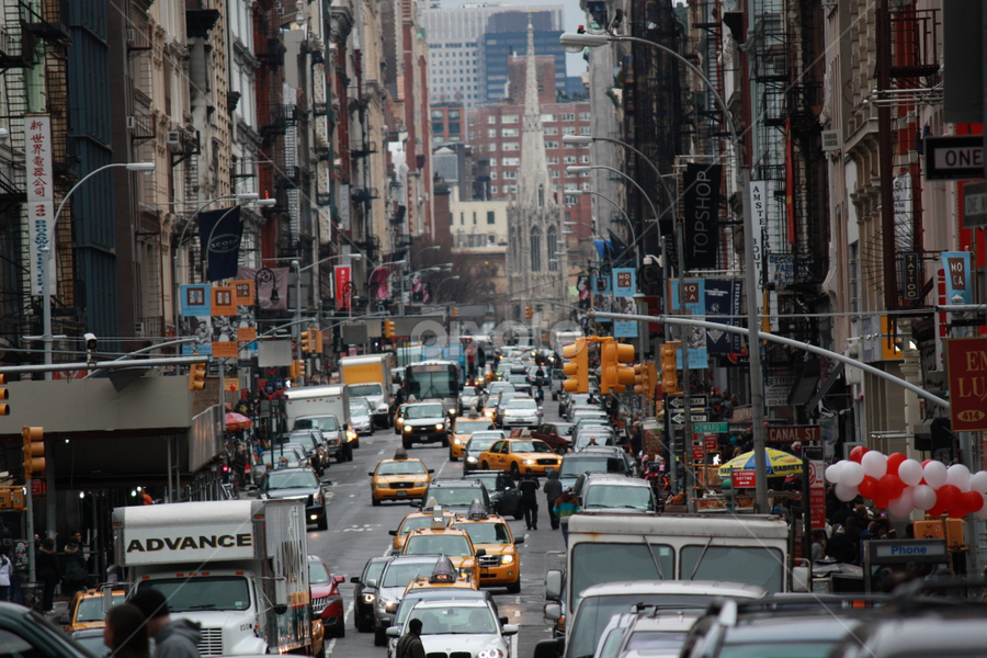 new york city street scene