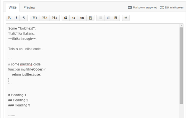 GitHub Comment Editor Preview image 0