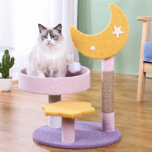 Cat Tower Cats Climbing Frame Three-layer Cat Scratcher Jumping Platform Scratching Post for Cats Scratcher Toys Pet Acc