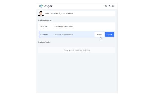 Vtiger Aide - Your new Personal Assistant