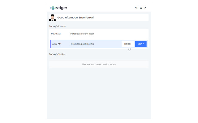 Vtiger Aide - Your new Personal Assistant chrome extension