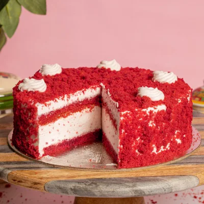 Red Velvet Ice Cream Cake