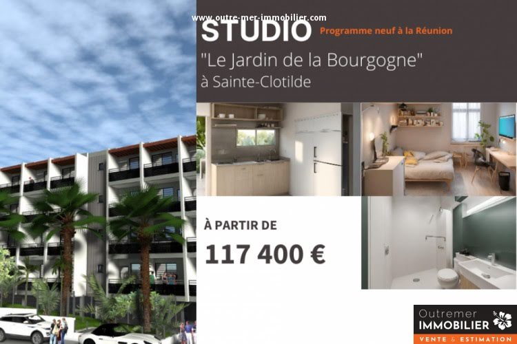 Vente appartement 1 pièce 22 m² à Sainte Clotilde (97490), 132 900 €