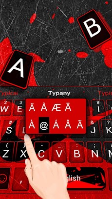 赤と黒のナイキキーボードのテーマ Androidアプリ Applion