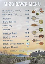 Mizo Dawr menu 1