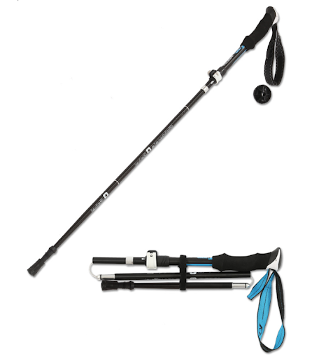 Title 3, Folding telescopic trekking pole for hiking and...