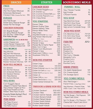 Crunchy Bites menu 1