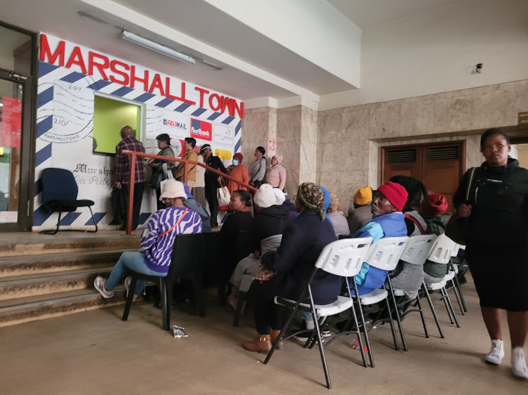 Pensioners flocked to the Marshaltown Post Office in Johannesburg in September to receive their SASSA grants only to leave empty handed. Picture: Thulani Mbele