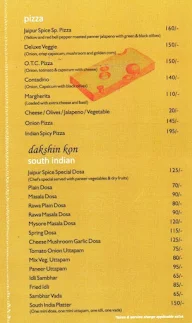 Jaipur Spice, Janpath menu 2