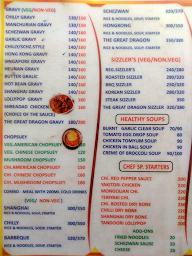 The Great Dragon Restaurant menu 5