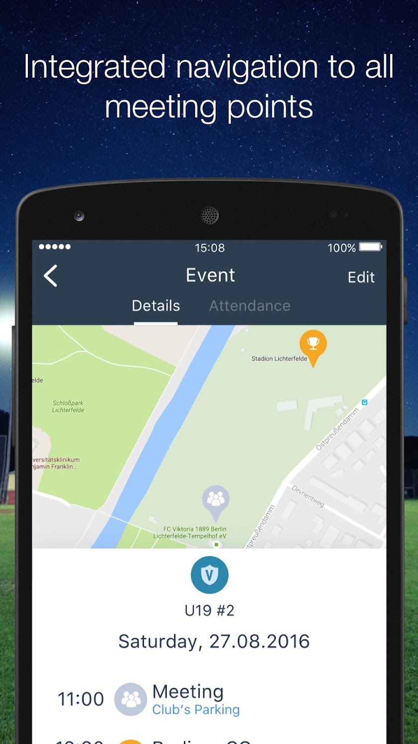 HelloCoach. Team Management Screen 3