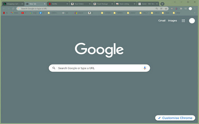 Sage Green & Grey Calm chrome extension