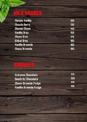 Tito's Pizza menu 