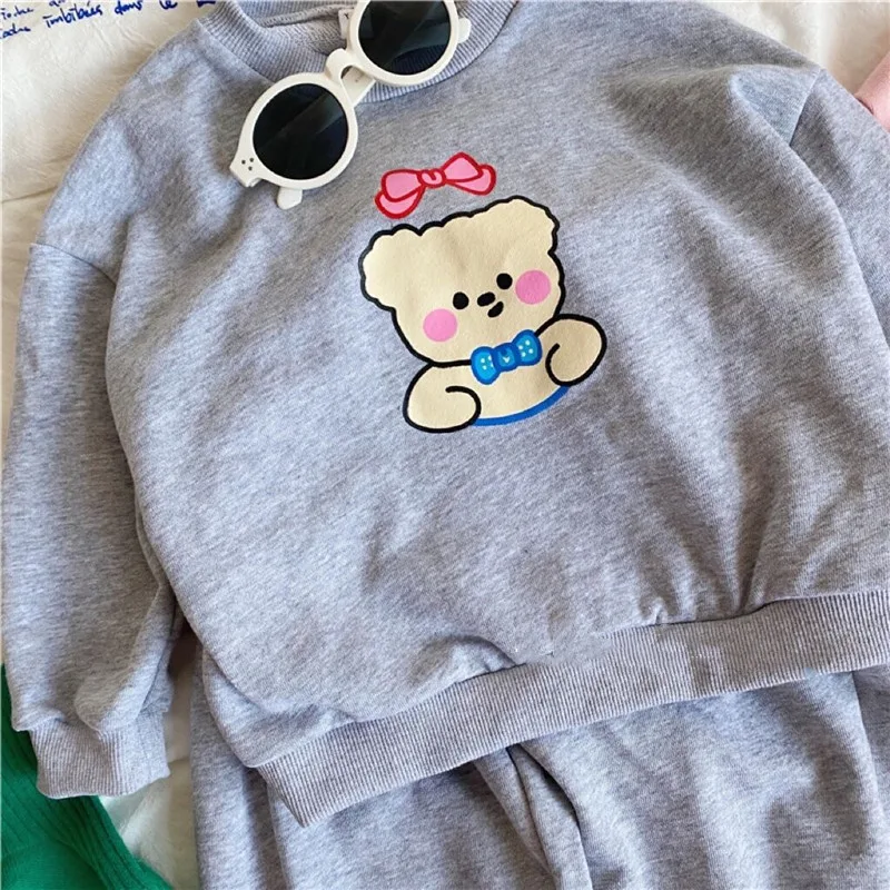 Title 3, Mädchen Fashion Bären Sweatshirt Sportanzug Run...