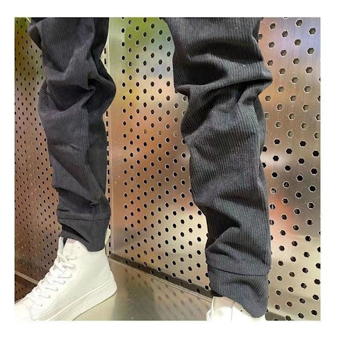 Title 2, Mens Autumn and Winter Corduroy Casual Fleece ...