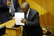 President Cyril Ramaphosa at the Sona debate in parliament on Tuesday.