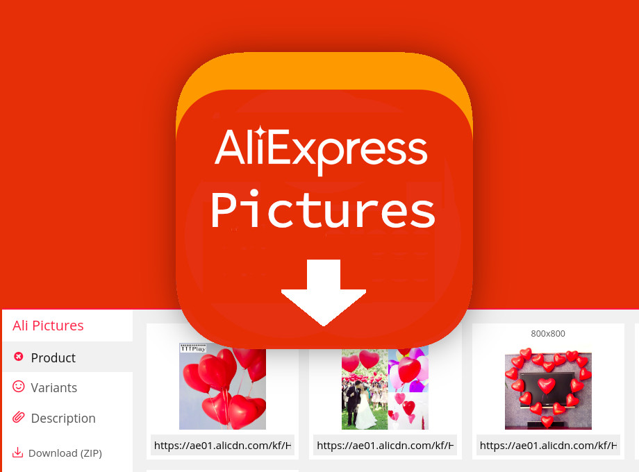 AliPictures - The Aliexpress Image Extractor Preview image 1