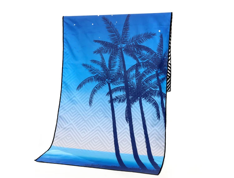 Schnelltrocknendes doppelseitiges Strandtuch aus Mikrofaservlies, superweich, ideal für Strand und Pool, saugstark, schnell trocknend.