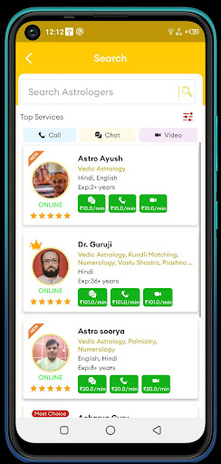 Screenshot VisionAstro-Talk to Astrologer