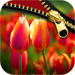 Cover Image of डाउनलोड Flowers Zipper Lock Screen 1.2 APK