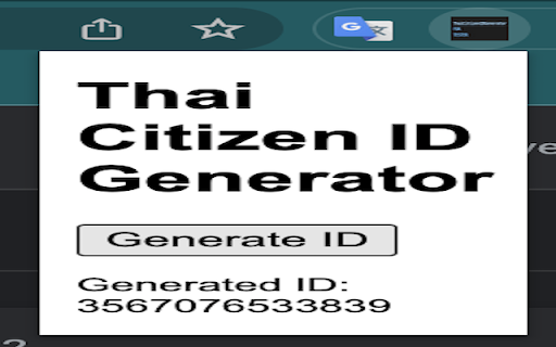 Thai Citizen ID Generator