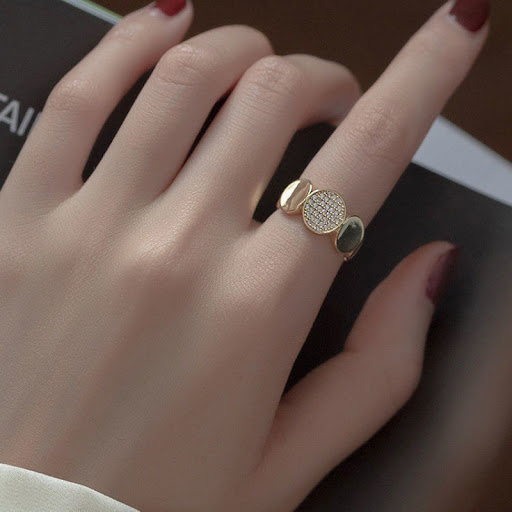 Title 8, Womens Zircon Opening Sweet Design Adjustable ...