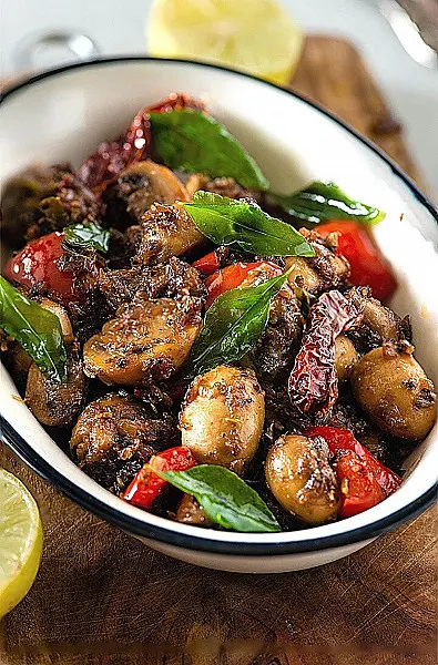 Mushroom Pepper Fry