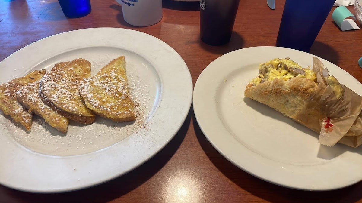 Gluten free french toast and the breakfast pita