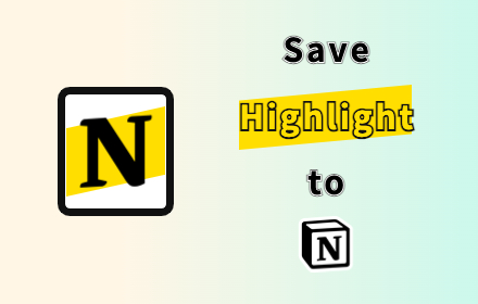 Highlightion - Save Highlights to Notion small promo image