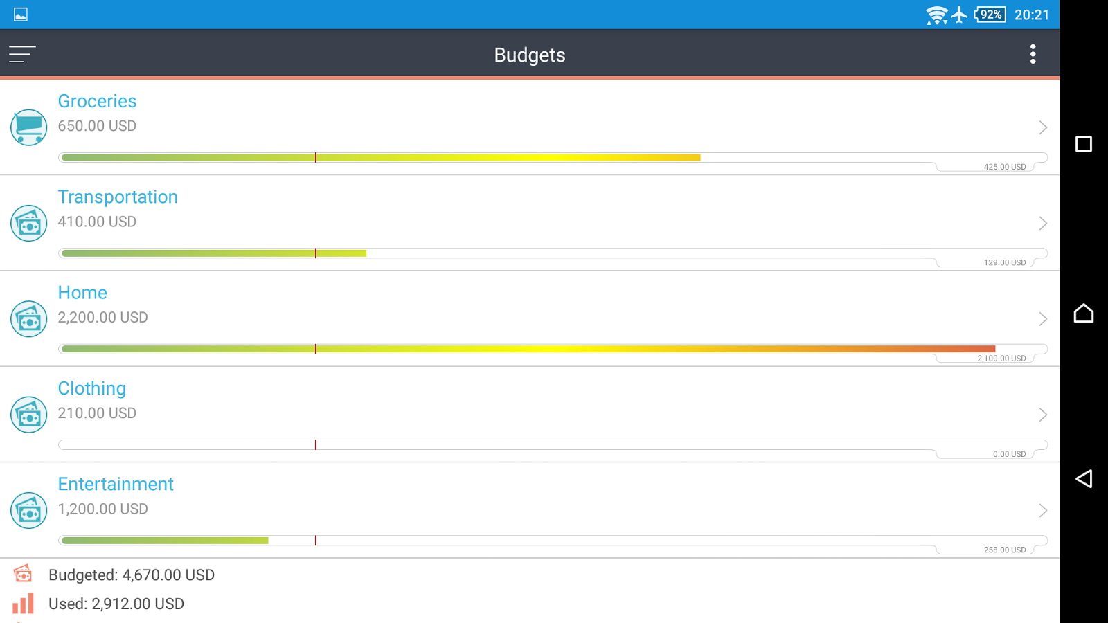   MoneyWiz 2 - Personal Finance: captura de pantalla 